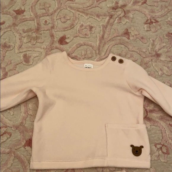 NWT 2-Piece Velour Top & Striped Pant Set - Picture 3 of 3